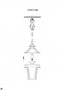 Уличный подвесной светильник L'Arte Luce Taurus L73111.65
