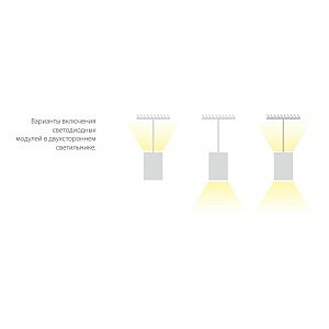 Потолочная люстра Elektrostandart Профильный светодиодный светильник ССП подвесной двусторонний 35W 2500Lm 128см