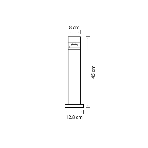 Уличный наземный светильник Lightstar Raggio 377907