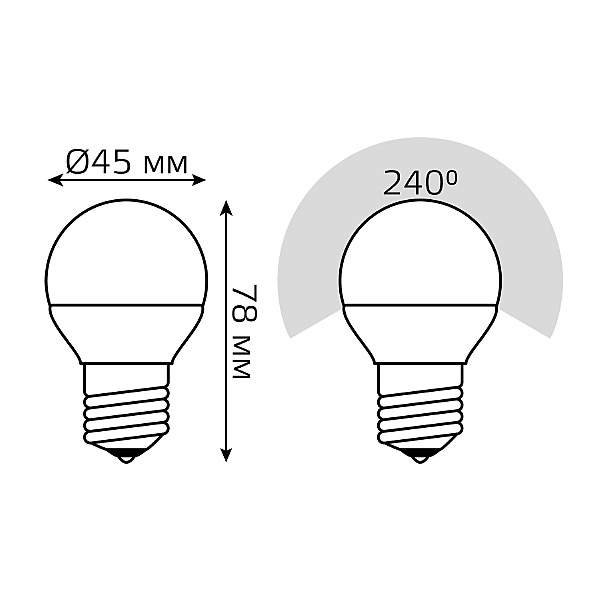 Светодиодная лампа Gauss 105102107