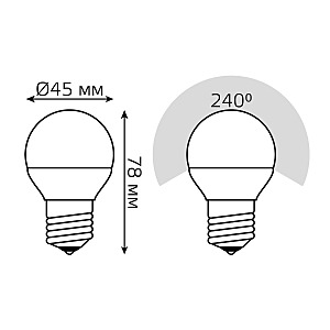 Светодиодная лампа Gauss 105102107