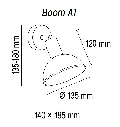 Настенное бра TopDecor Boom Boom A2 09