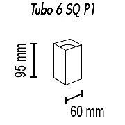 Накладной светильник TopDecor Tubo Tubo6 SQ P1 19