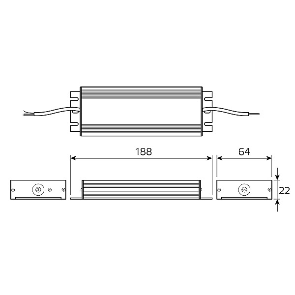 Драйвер для LED ленты Gauss Блок питания Basic BT524