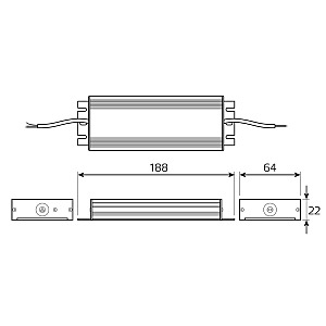 Драйвер для LED ленты Gauss Блок питания Basic BT524