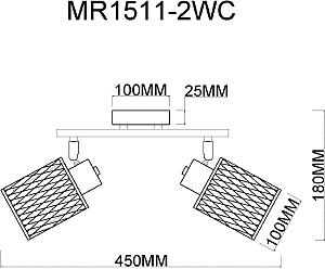 Светильник спот MyFar Cathy MR1511-2WC