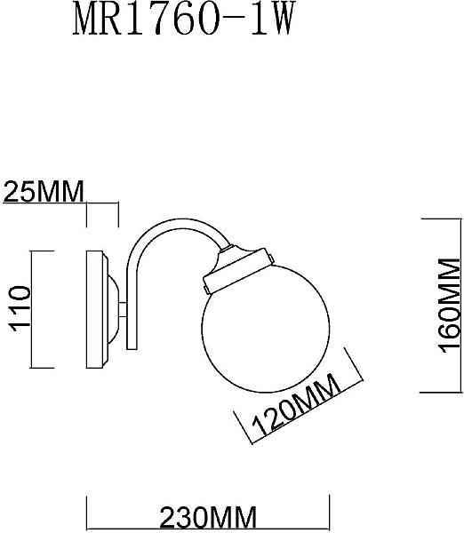 Настенное бра MyFar Easy MR1760-1W