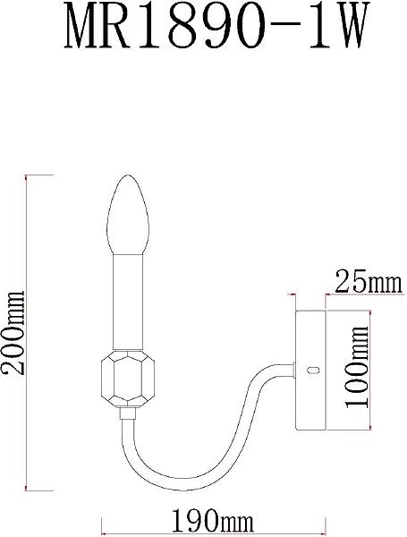 Настенное бра MyFar Lena MR1890-1W