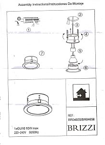 Встраиваемый светильник Brizzi Luanco BR04655