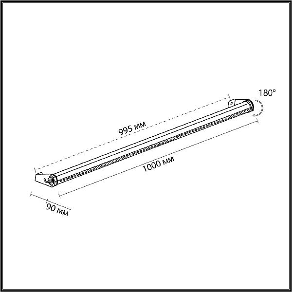 Уличный настенный светильник Odeon Light Graze 7040/22WL