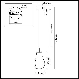 Светильник подвесной Odeon Light Nave 5098/4L