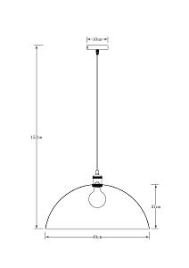 Светильник подвесной Arte Lamp Cappello A7056SP-1BK