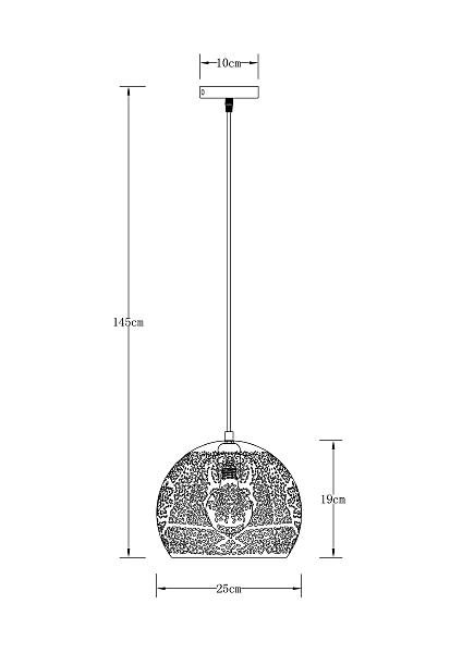 Светильник подвесной Arte Lamp Celesta A7058SP-1WH