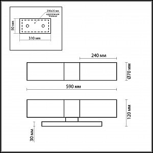 Светильник для ванной Odeon Light TINGI 2660/2W