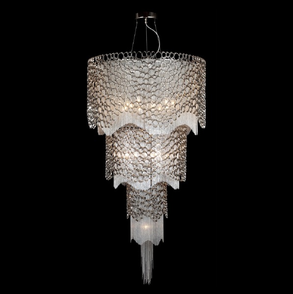 Люстра каскадная Crystal Lux Hauberk HAUBERK SP-PL12+8+4