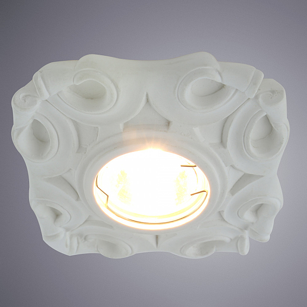 Встраиваемый светильник с узорами Contorno A5305PL-1WH Arte Lamp