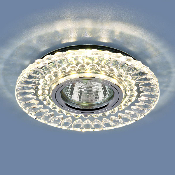 Встраиваемый светильник Elektrostandard 2197 2197 MR16 CL/SL прозрачный/серебро