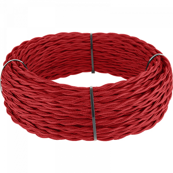 Werkel Ретро кабель Красный Ретро кабель витой 3х2,5 (красный) под заказ