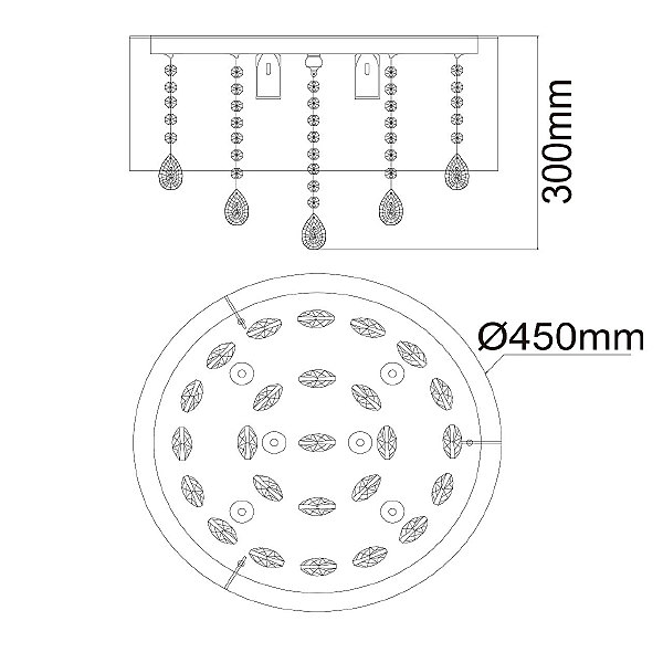 Потолочная люстра MW Light Жаклин 465015606