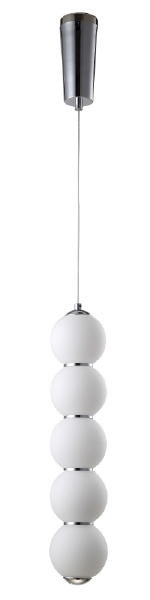 Светильник подвесной Crystal Lux Desi DESI SP5 CHROME/WHITE
