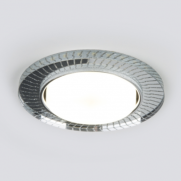 Встраиваемый светильник Elektrostandard 3033 GX53 CL/SL прозрачный/серебро