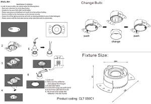 Встраиваемый светильник Crystal Lux Clt 050 CLT 050C1 WH-WH