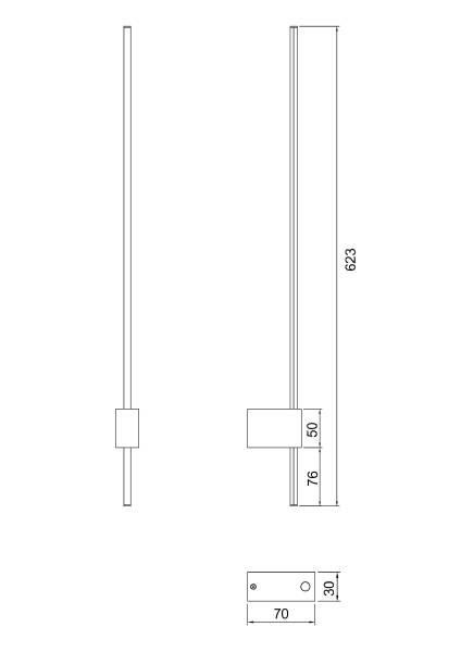 Настенный светильник Maytoni Pars C070WL-L6GB3K