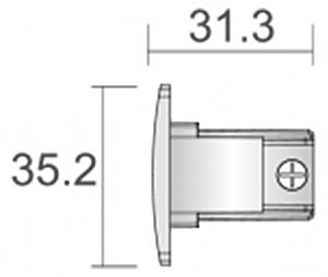 Заглушка для 3-х фазной системы Deko-Light D Line 710066