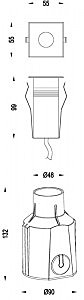 Уличный встраиваемый Deko-Light Square COB 730244