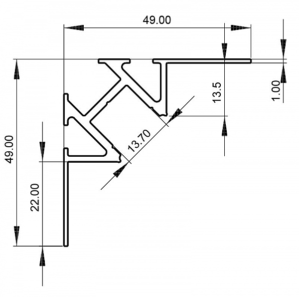 Профиль Deko-Light EV-01-12 975371