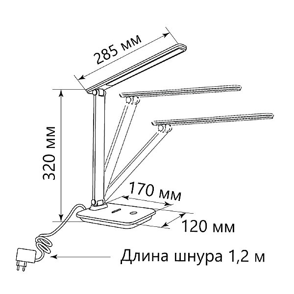 Настольная лампа Feron DE1728 41452