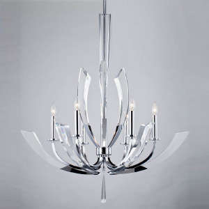 Подвесная люстра Delight Collection Ice Kingdom P68028L-6 chrome