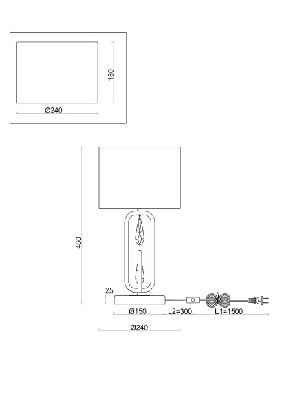 Настольная лампа Freya Riverside FR1007TL-01N