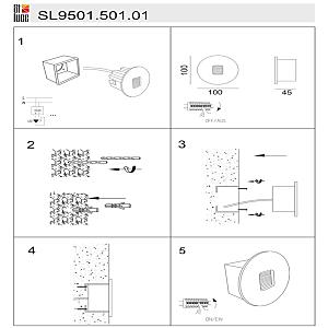 Подсветка для ступеней ST Luce Visano SL9501.501.01