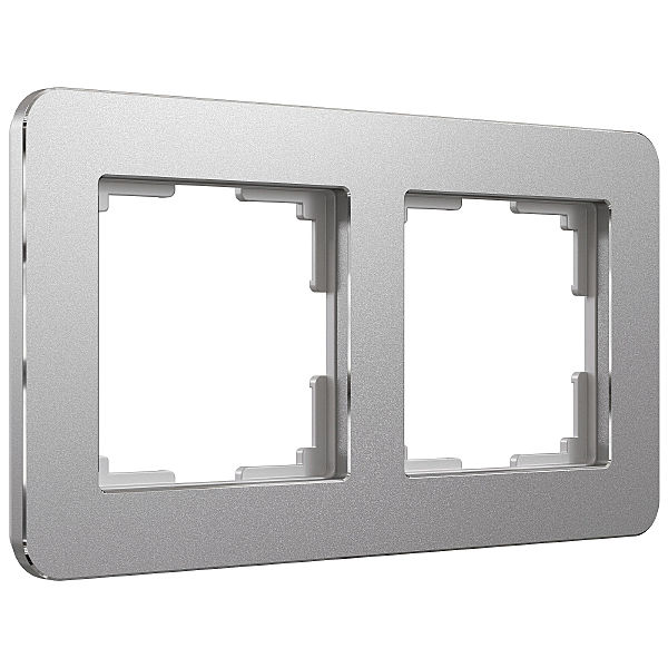 Рамка Werkel Platinum алюминий W0022606/ Рамка на 2 поста Platinum (алюминий)