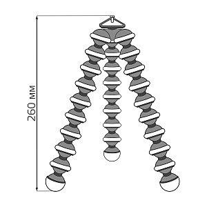 Гибкая тренога для установки кольцевого светильника Gauss RL101