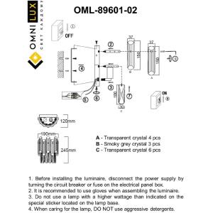 Настенное бра Omnilux Turri OML-89601-02