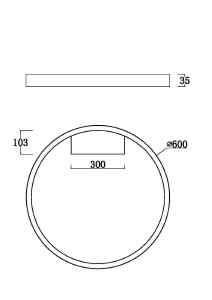 Светильник потолочный Maytoni Rim MOD058CL-L35BS3K