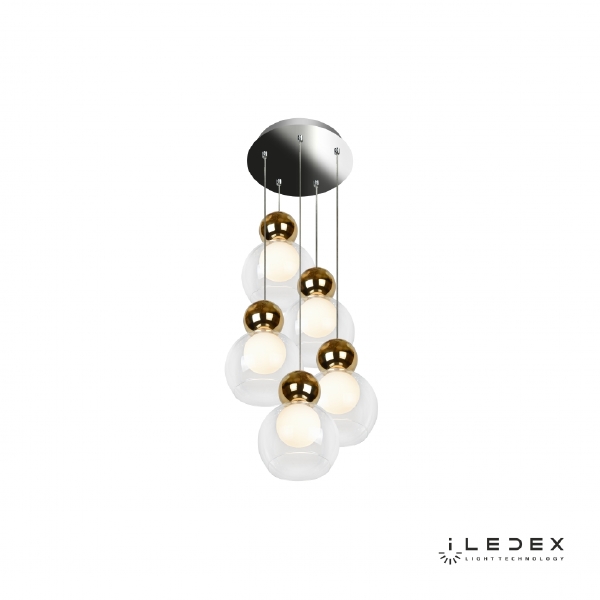 Светильник подвесной ILedex Blossom C4476-5R GL
