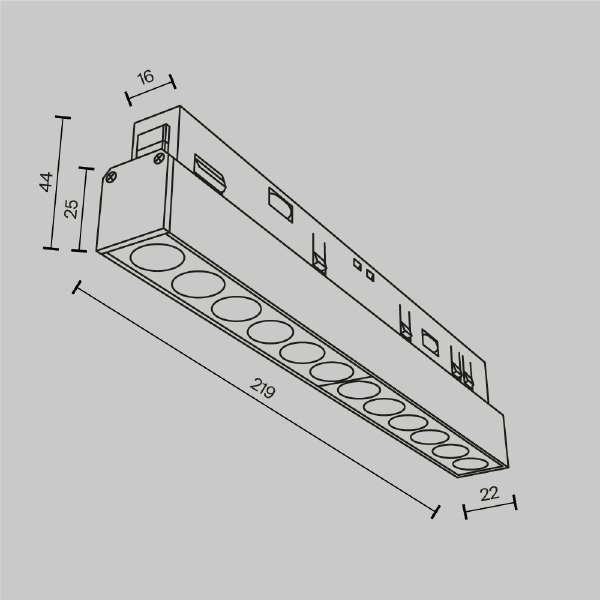 Трековый светильник Maytoni Points Exility TR031-2-12W3K-W