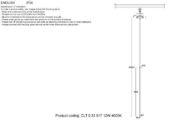 Трековый светильник Crystal Lux Space CLT 0.33 017 12W BL 4000K