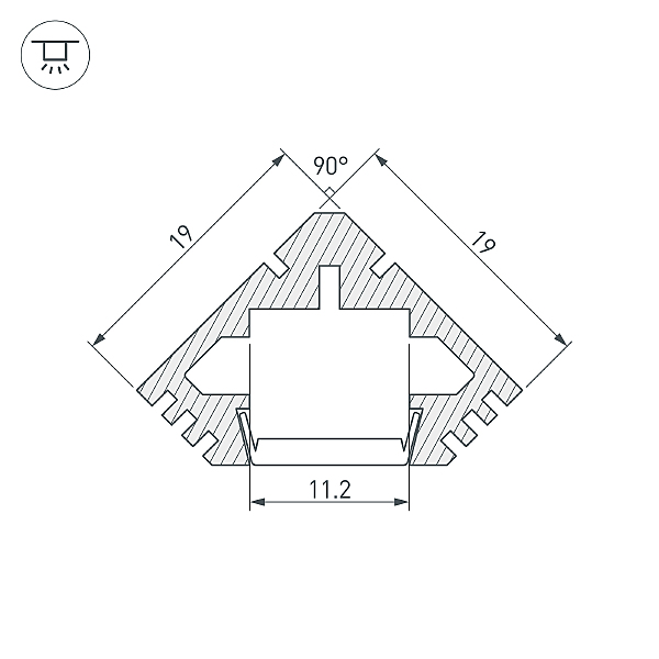 Профиль Arlight Pds 017643