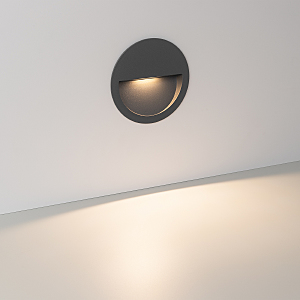Светодиодный встраиваемый круглый светильник для стен, лестниц Arlight 029962