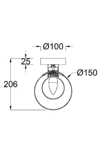 Настенное бра Maytoni Basic form MOD521WL-01G1