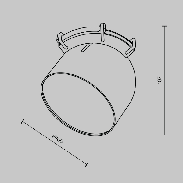 Трековый светильник Maytoni Pendant system Parity TR124B-12W3K-B