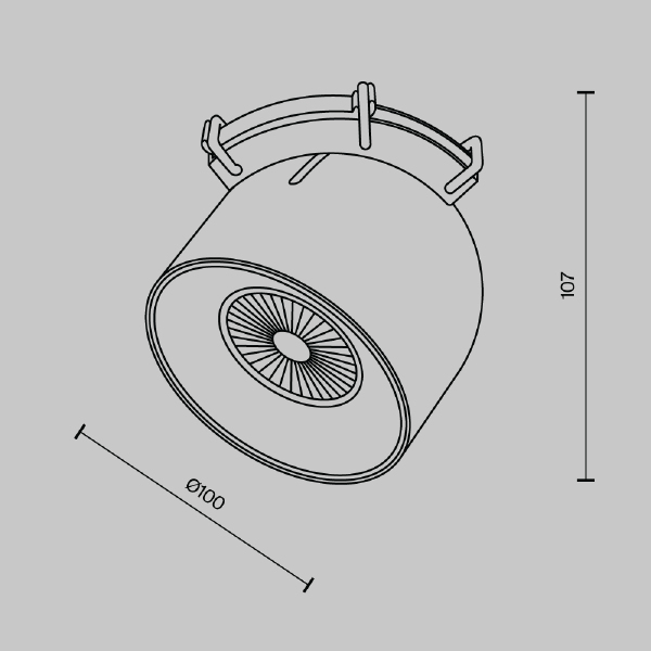 Трековый светильник Maytoni Pendant system Parity TR124B-12W3K-M-W