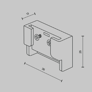 Заглушка Maytoni Pendant system Parity TRA130BECDuo-B