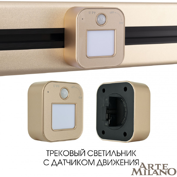 Трековый светильник Arte Milano Am-track-sockets 380022TLS/LWS Gold