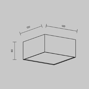 Светильник потолочный Maytoni Zon C032CL-12W3K-SQ-W