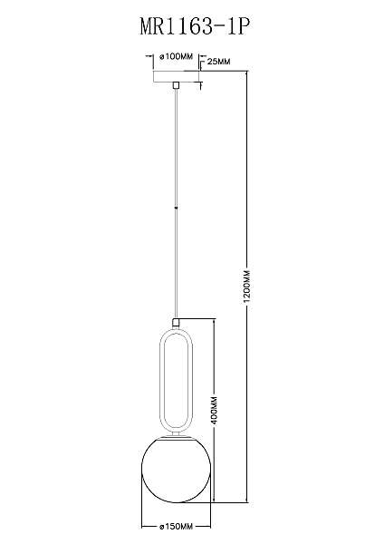 Светильник подвесной MyFar Pierre MR1163-1P